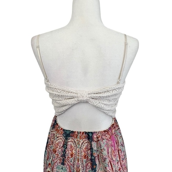 Trixxi Three Pink Hearts Sleeveless Open Back Maxi Dress - Size Small - Picture 4 of 13